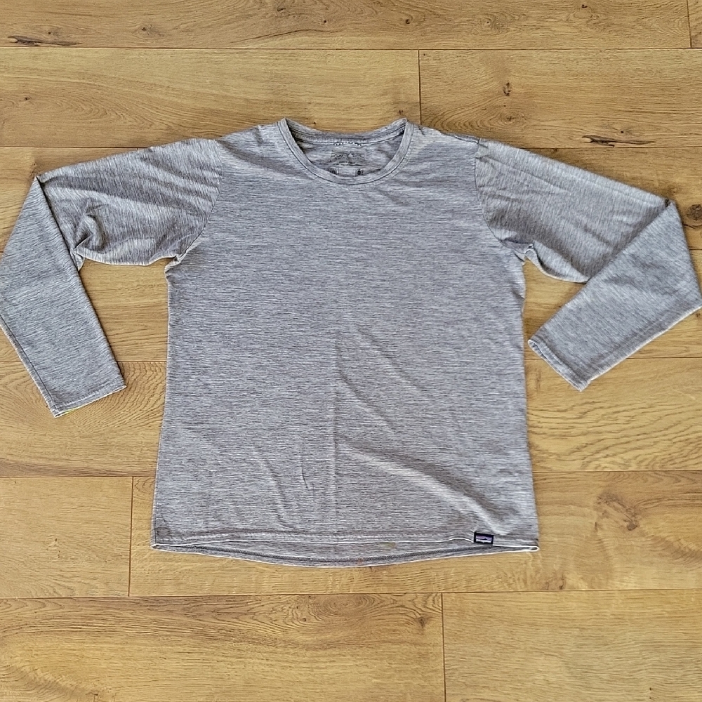 Patagonia Heather Gray Daily Tech Long Sleeve